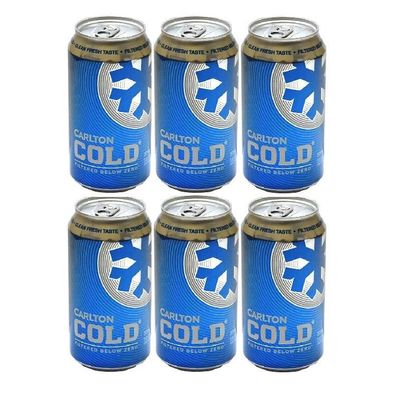 Carlton Cold Beer Can 3.5 % vol. 6x375 ml