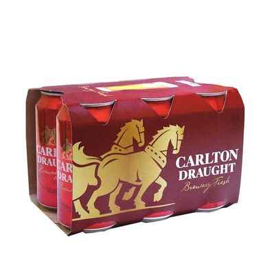 Carlton Draught Lager Can 4.6 % vol. 6x375 ml