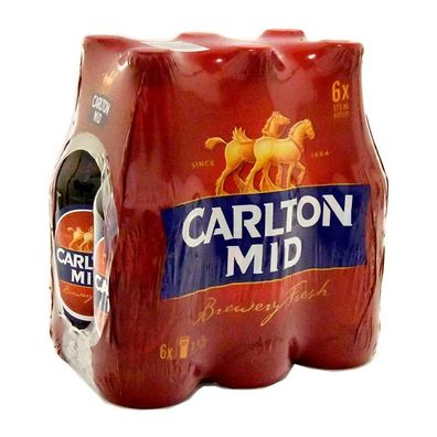 Carlton Mid Lager Stubby 3.5 % vol. 6x375 ml