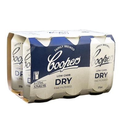 Coopers Dry Beer Can 4.2 % vol. 6x375 ml