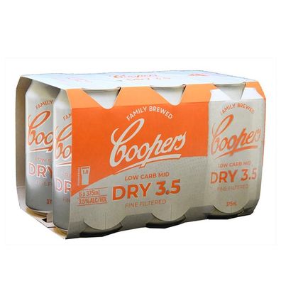 Coopers Dry Mid 3.5 Beer Can 3.5 % vol. 6x375 ml