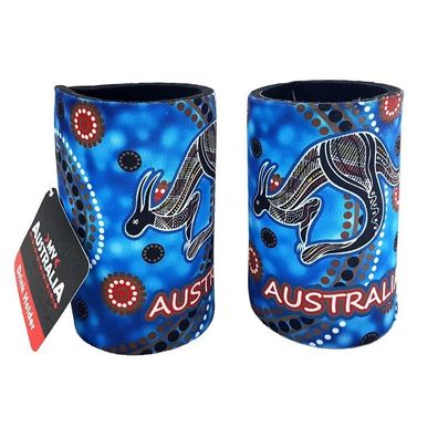 Stubby Holder Australien 'Aboriginal Dot Art' Neopren blau 1 St