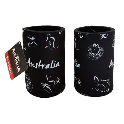 Stubby Holder Australien 'Wildlife Australia' Neopren schwarz 1 St