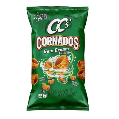 CC's Cornados Corn Chips Sour Cream & Chives 110 g