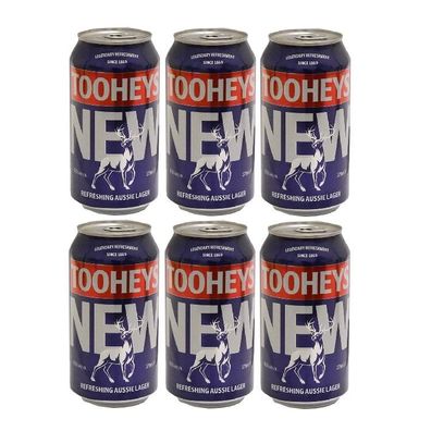 Tooheys New Beer Can 4.6 % vol. 6x375 ml