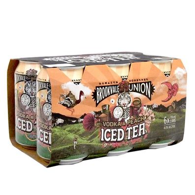 Brookvale Vodka & Peach Iced Tea 4.0% vol. 6x330 ml