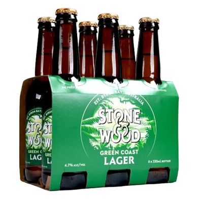 Stone & Wood Green Coast Lager Bottle 4.7 % vol. 6x355 ml