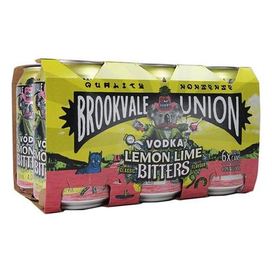 Brookvale Vodka Lemon Lime Bitters 4.0 % vol. 6x330 ml