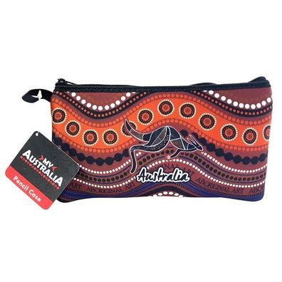 Federmappe Australien 'Aboriginal Dot Art' Neopren braun 1 St