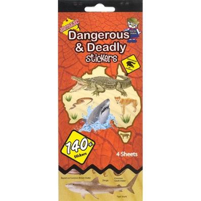 Stickerheft Australien 'Australian Dangerous & Deadly Animals' 140 Stück 1 St