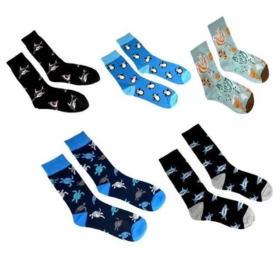 Socken Set mit Tiermuster 'Unterwasserwelt Australien' 5 St