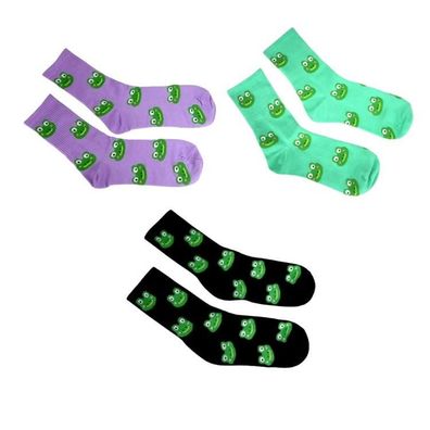 Socken Set mit Tiermuster 'Frosch 3er Pack' 3 St