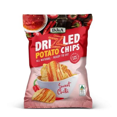 DJ&A Drizzled Potato Chips Sweet Chilli 90 g