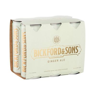 Bickford & Sons Ginger Ale Can 6x250 ml