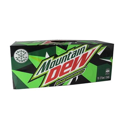 Mountain Dew Energised Lemon - Australian Import 10x375 ml