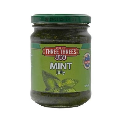 Three Threes Mint Jelly Sauce Minzgelee 300 g