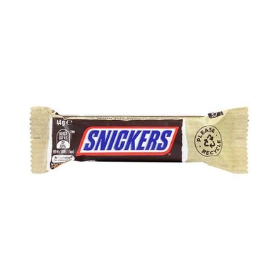 Snickers Peanuts, Caramel & Nougat Schokoriegel - Import [MHD: 29.10.2024] 44 g