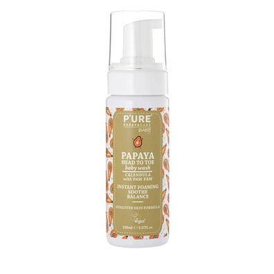 PURE Papayacare Baby Papaya Head to Toe Wash 150 ml