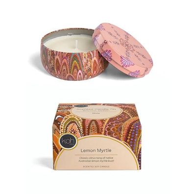 Koh Living Aboriginal Lemon Myrtle Candle Tin 1 St