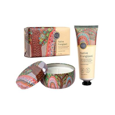 Koh Living Aboriginal Native Frangipani Body Gift Set 1 St