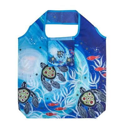 Koh Living Aboriginal Recycled Plastic Bottle Bag 'Turtle' 45 cm 1 St