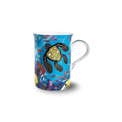 Koh Living Aboriginal Tasse 'Great Barrier Reef Utopia' blau 1 St