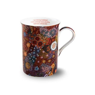 Koh Living Aboriginal Tasse 'Women's Ceremony' orange-braun 1 St