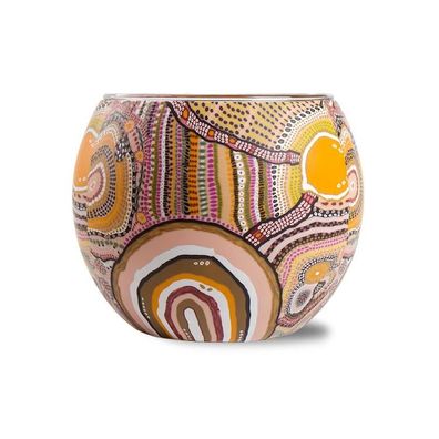 Koh Living Aboriginal Tealight Candle Holder 'Journeys In The Sun' 1 St