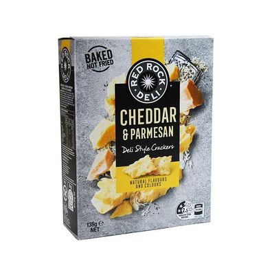 Red Rock Cheddar & Parmesan Crackers [MHD: 15.09.2024] 135 g