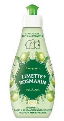 Fit Geschirrspélmittel mit Limetten- und Rosmarin-Duft, 400 ml - Reinigungskraft und