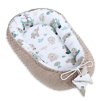 Warmes Nestchen Baby 90x50 cm - Kuschelnest Neugeborene Nestchen Winter / Herbst Koko