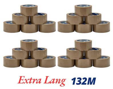 Packband Paketband Lang Klebeband Karton Schachtel Versand 48mm 132m 24 Rollen