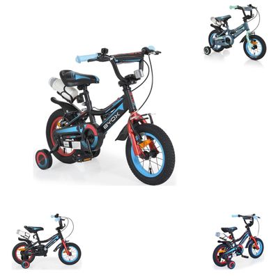 Byox Kinderfahrrad 12 Zoll Prince, sportliches Design, Stützräder, Kettenschutz