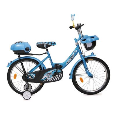 B-Ware Byox Kinderfahrrad 20 Zoll 2082 blau Stützräder zwei Gepäckkörbe Klingel