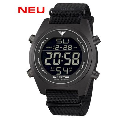 KHS - Armbanduhr - Herren - Inceptor Black Steel Digital - KHS. INCBSD. NB