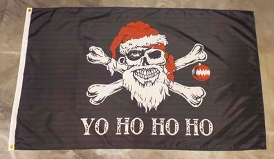 Fahne Flagge Yohohoho Weihnachten Pirat - 90 x 150 cm