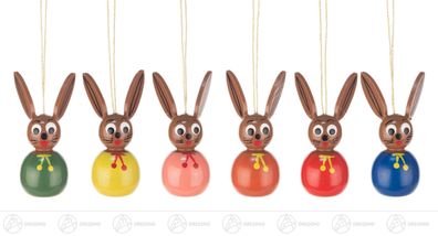 Ostern &amp; Frühjahr Behang Osterhasen (6) H=ca 5 cm NEU Strauchbehang Baumbehang