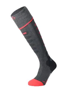 LENZ Heizsocken 5.1 Toe Cap anthrazit/rot