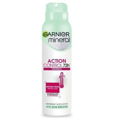 Garnier Mineral Action Control Thermic Antyperspirant Spray, 150ml