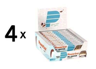 4 x Powerbar 40% Protein + Crisp Bar (12x40g) Choco Coco