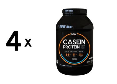 4 x QNT Casein Protein (908g) Vanilla