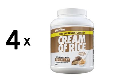 4 x Per4m Cream of Rice (2000g) Chocolate Peanut Butter