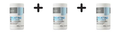 3 x OstroVit Creatine Monohydrate - flavoured (500g) Green Apple