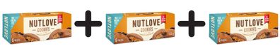 3 x Nutlove Cookies, Chocolate Peanut Butter - 6 cookies