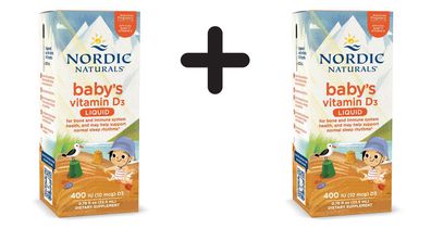 2 x Baby's Vitamin D3, 400 IU - 22.5 ml