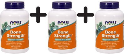 3 x Bone Strength - 120 caps