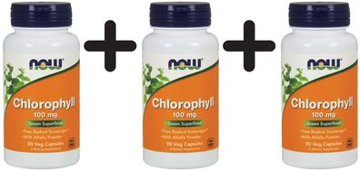 3 x Chlorophyll, 100mg - 90 vcaps