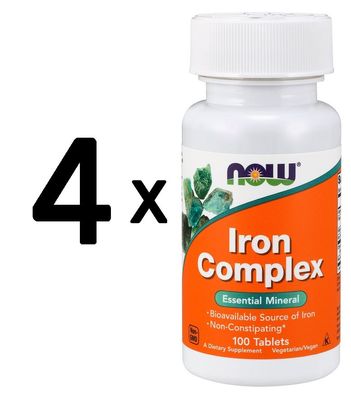 4 x Iron Complex - 100 tablets