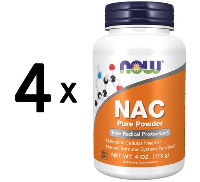 4 x NAC Pure Powder - 113g