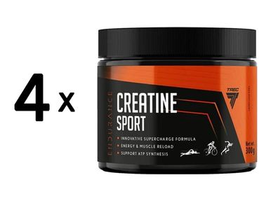 4 x Trec Nutrition Creatine Sport (300g) Kiwi